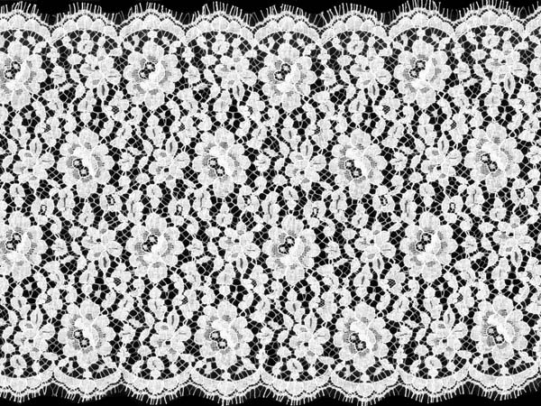 Corded French Lace Edging - Ivory